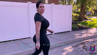 Latina gets her sweaty pussy fingered and fucked after jogging