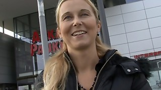 CZECH STREETS - Golden-Haired mature I'd like to drill Picked up on Street