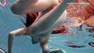 Salaka Ribkina marvelous figure in the swimming pool