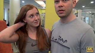 HUNT4K. Stunning youthfull female luvs just sports, money