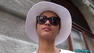 Brief Haired African Style Model Poked For Cash 1 - Halona Vog