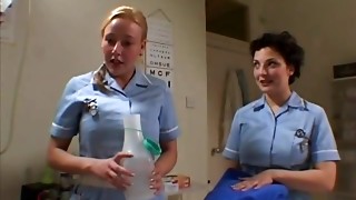 2 Brit Nurses Soap Up And Pummel A Lucky Boy