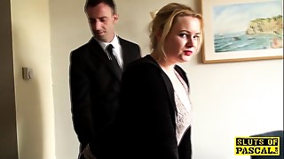 Throatfucked UK victim slapped until crimson wet