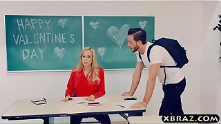 Mature educator Brandi Enjoy gets with a youthful schoolgirl