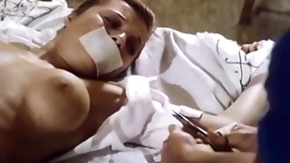 Sadomasochistic Boy Binds Up and Smashes a Fur covered Brown-haired Maid in a Retro Pornography Episode