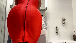 after soiree step bro pummels me in my super-sexy bodycon sundress from behind - destroys my life