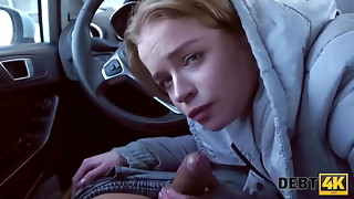 DEBT4k. Twenty-one-year older barmaid pussy-fucked by the debt collector