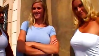 Beautiful femmes with torrid figures do Double penetration gang-bang