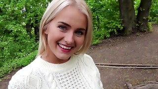 Inexperienced light-haired nutted in slit during raunchy Hardcore Point of view