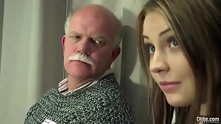 Elder Youthful Pornography Teenager Gang-fuck by Grandfathers twat tearing up fingerblasting choking
