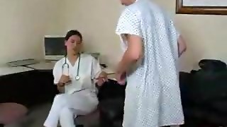 Fantastic medic gives patient a hj