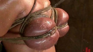 Kinky Titty T. In Bondage & discipline Video For a Defenseless Platinum-blonde