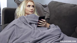 Smallish light-haired Anastasia Knight is glad to opens up her gams for a beef whistle