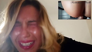 Harsh Lovemaking on the Table. Maelle GETS Plumbed Stiff by a Devotee