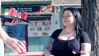 She's up for an encore! Sandra dn her Meaty Jugs