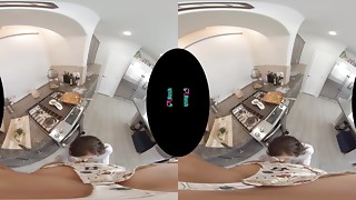 Kitchen pulverize VR - Deep throat