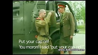 Retro military uniform fucky-fucky have fun