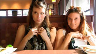 Horny femmes Raylene and Romi show their donks in reality tweak