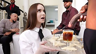 Hazel Moore Does Buttfuck Group sex With Immense Dark-hued Dicks