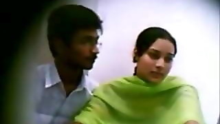 Indian boy kissing girl