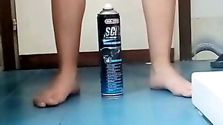 car spray deodorant and car silicone hose in the pussy