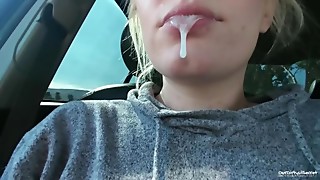 Tugging His Ball sack On Public Road - OurDirtyLilSecret