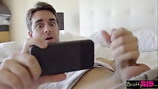 When my cute gets stuck to the table I offer to help if she lets me finger and fuck her sweet pussy and cum on her perky perfect tits!