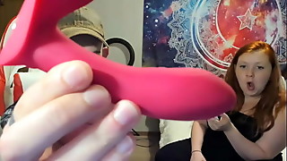Porn Couple Reviews Sex Toy from Animour Before She Masturbates and Cums with Toy featuring Sin Spice