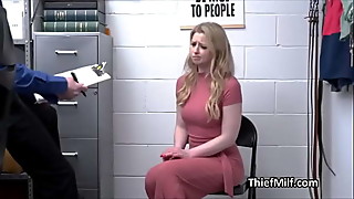 Blonde house wife spreads super wide for strip search
