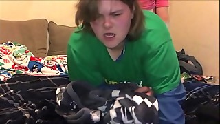 Cute Subway employee gets used and a. by an older customer fucking her in the asshole without her wanting it making her fight and scream while he her dick deep in her asshole