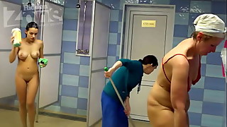 big tits voyeur shower