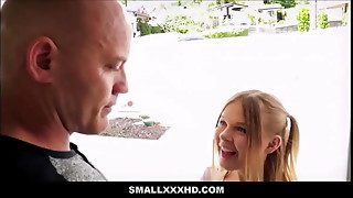 Petite Little Blonde Teen Stepdaughter Orgasms Repeatedly While Fucking Step Dads Boss