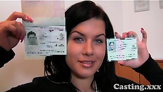 Castings 1st time facial cumshot for college girl