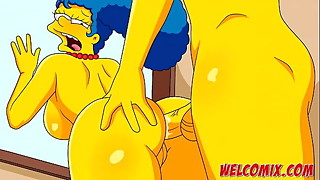 A birthday with orgy and sex! Simpsons XXX porn